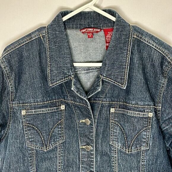 Point Zero jeans jacket sz 13 - Picture 2 of 4